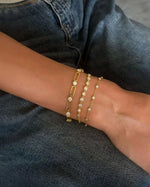 14K 1.5ct Natural Diamond Bezel Bracelet