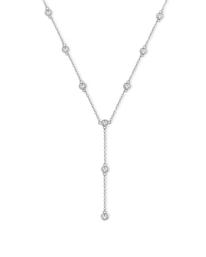 18K Solid Gold Multi Bezel Set Natural Diamond Pendant Necklace