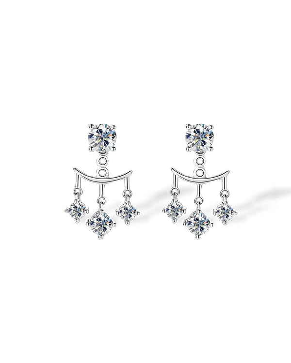 14K 2.4ct Natural Diamond Drop Earrings