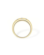 18K Solid Gold Star Inspired Natural Diamond Ring | 18K Solid Gold Minimal Stackable Diamond - Side View | Riyanika Jewels