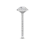 14K 1.5ct Natural Diamond Round Cut Halo Engagement Ring