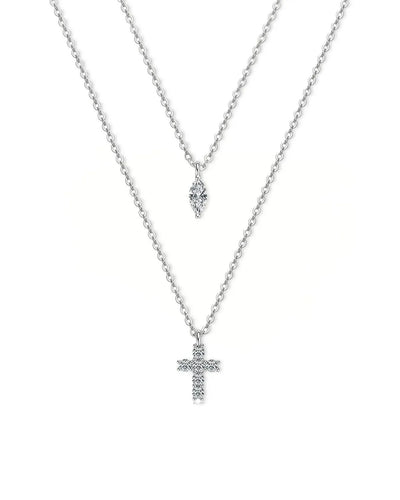 14K Natural Diamond Marquise Cut Pendant
