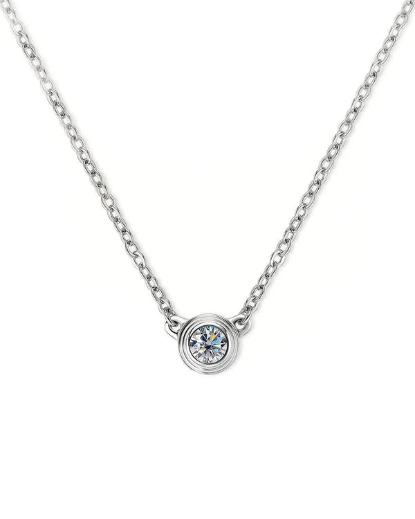 14K Lab Grown Diamond Solitaire Necklace
