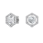14K 1.68ct Natural Diamond Halo Stud Earrings