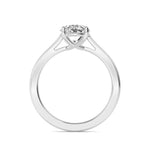 14K 1.5ct Natural Diamond Oval Cut Solitaire Engagement Ring