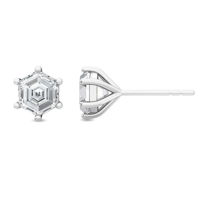 14K 1ct Natural Diamond Earrings
