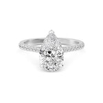 14K 1.67ct Lab Grown Diamond Round Cut Pave Engagement Ring