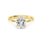 18K Solid Gold 1.52ct Round Brilliant Cut Solitaire Natural Diamond Engagement Ring - Close Up | Riyanika Jewels