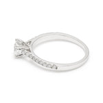 18K 0.77ct Lab Grown Diamond Round Cut Solitaire Engagement Ring
