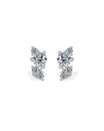 18K Solid Gold Natural Diamond Stud Earrings