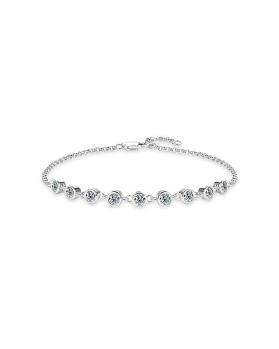 14K 0.9ct Natural Diamond Solitaire Bracelet