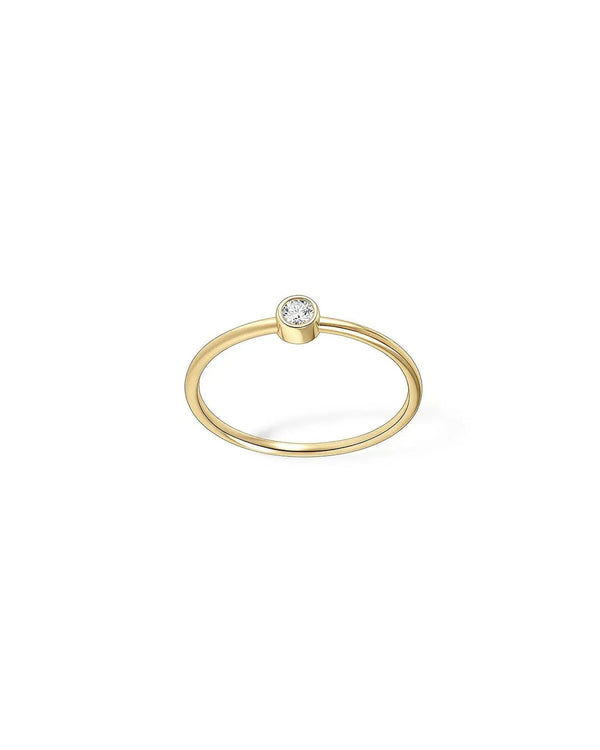 14K 0.1ct Lab Grown Diamond Ring