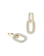 14K Lab Grown Diamond Oval Cut Drop Earrings