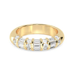 14K 0.86ct Lab Grown Diamond Round Cut Wedding Band