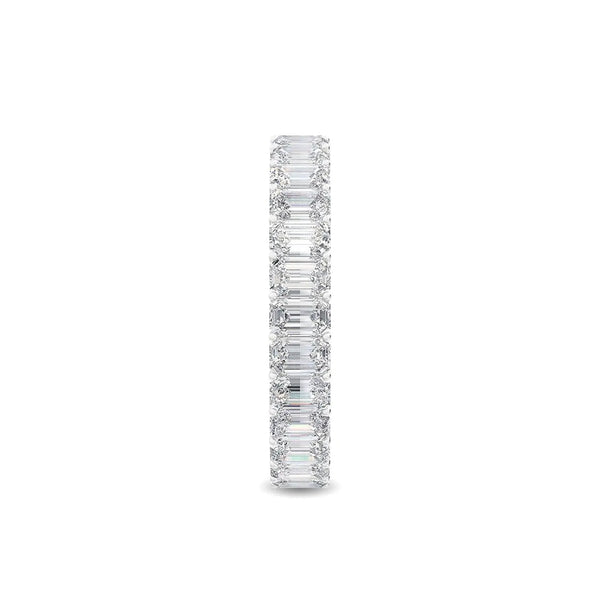 14K 3ct Natural Diamond Emerald Cut Eternity Band