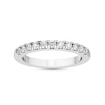 18K Solid Gold 0.32Ct Natural Diamond Half Eternity Band