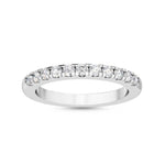 14K 0.32ct Lab Grown Diamond Round Cut Half Eternity Band