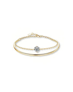 14K 1ct Natural Diamond Solitaire Bracelet