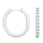14K 0.44ct Lab Grown Diamond Hoop Earrings