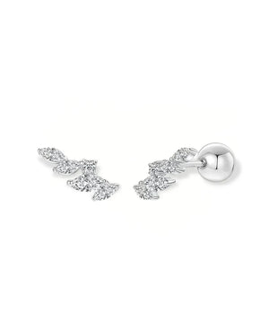14K Solid Gold Small Lab Grown Diamond Stud Earrings