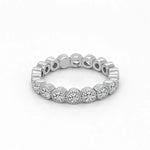 14K 0.61ct Natural Diamond Round Cut Eternity Band