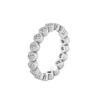 14K 0.61ct Natural Diamond Round Cut Eternity Band