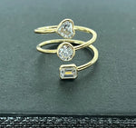 14K Natural Diamond Round Cut Ring