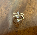 14K Natural Diamond Round Cut Ring