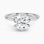 14K 1.5ct Lab Grown Diamond Round Cut Solitaire Engagement Ring