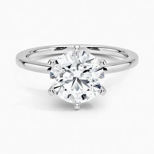 14K 1.5ct Lab Grown Diamond Round Cut Solitaire Engagement Ring
