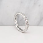 14K 0.75ct Lab Grown Diamond Round Cut Eternity Wedding Band