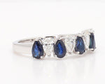 14K 2.14ct Lab Grown Diamond Pear Cut Cocktail Band