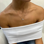 14K Lab Grown Diamond Round Cut Pendant Necklace