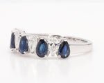 14K 2.14ct Lab Grown Diamond Pear Cut Cocktail Band