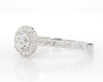 18K Solid Gold Round Lab Grown Diamond 0.90 Carat Engagement Ring - Side View | Riyanika Jewels