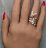 14K 0.88ct Lab Grown Diamond Marquise Cut Cocktail Ring