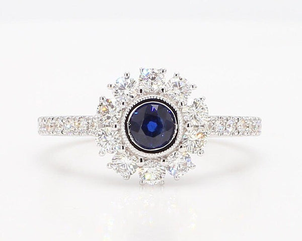 14K 1ct Lab Grown Diamond Round Cut Ring