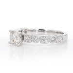 14K 0.83ct Lab Grown Diamond Round Cut Cocktail Ring