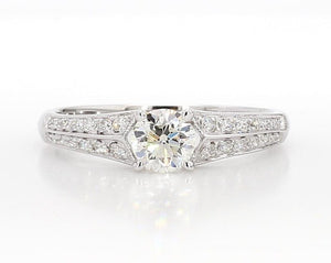 18K Solid Gold Round Lab Grown Diamond 0.71 Carat Engagement Ring | Riyanika Jewels
