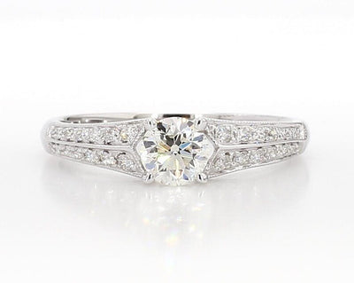 18K Solid Gold Round Lab Grown Diamond 0.71 Carat Engagement Ring | Riyanika Jewels