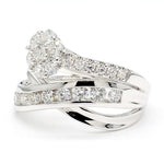 18K Solid Gold Round Lab Grown Diamond 1.18 Carat Cocktail Ring - Side View | Riyanika Jewels