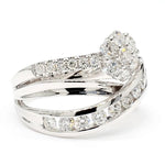 1.18ct Lab Grown Diamond Round Cut Cocktail Ring in 18K Solid Gold | Riyanika