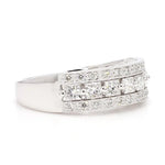 14K 0.86ct Lab Grown Diamond Princess Cut Cocktail Band