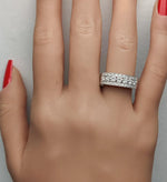 14K 0.86ct Lab Grown Diamond Princess Cut Cocktail Band