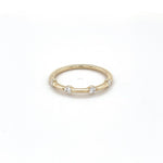 18K Solid Gold 0.20 CT Stackable Natural Diamond Ring | Riyanika Jewels