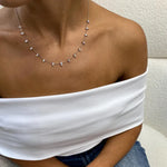 14K Natural Diamond Marquise Cut Necklace
