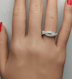 18K Solid Gold Round Lab Grown Diamond 0.53 Carat Cocktail Band - Alternate Angle | Riyanika Jewels