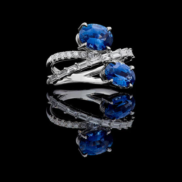 14K 4.42ct Lab Grown Diamond Oval Cut Cocktail Ring