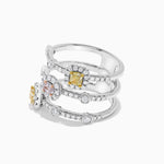 18K Solid Gold 1.34 Carat Oval Pink Lab Grown Diamond Cocktail Ring - Close Up | Riyanika Jewels