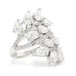 14K 5.11ct Lab Grown Diamond Pear Cut Cocktail Ring